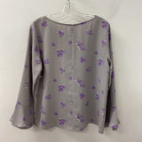 ANN TAYLOR WOMEN'S BLOUSE/SHIRT grey purple M