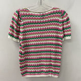 WOMEN'S SWEATER pink green white M