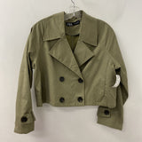 ZARA WOMEN'S COAT khaki green M
