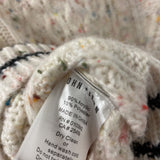 JOHN + JENN WOMEN'S SWEATER white pink multi XS