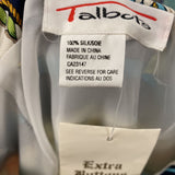 TALBOTS WOMEN'S SKIRT blue navy white orange 12