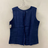 TALBOTS WOMEN'S BLOUSE/SHIRT navy 14
