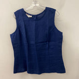 TALBOTS WOMEN'S BLOUSE/SHIRT navy 14