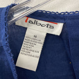 TALBOTS WOMEN'S BLOUSE/SHIRT navy 14