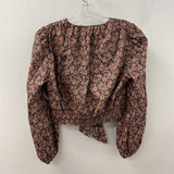 ZARA WOMEN'S BLOUSE/SHIRT rose black mint S
