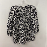ZARA WOMEN'S BLOUSE/SHIRT white navy M