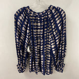 Apiece Apart New York WOMEN'S BLOUSE/SHIRT navy white grey S