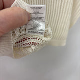 SPANNER WOMEN'S SWEATER cream striped net XL