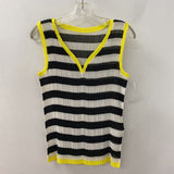 ISSEY MIYAKE WOMEN'S TOP black white yellow M