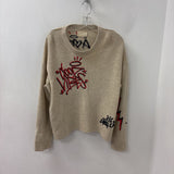 ZADIG & VOLTAIRE WOMEN'S CASHMERE beige red black S