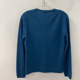 HOLT RENFREW WOMEN'S CASHMERE teal blue L