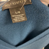 HOLT RENFREW WOMEN'S CASHMERE teal blue L