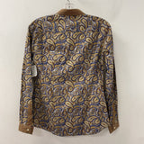 ETRO WOMEN'S BLOUSE/SHIRT grey navy mustard S/42