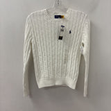 POLO ralph lauren WOMEN'S SWEATER white S