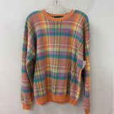 BROOKS BROTHERS WOMEN'S SWEATER orange green yellow pink blue L