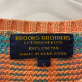 BROOKS BROTHERS WOMEN'S SWEATER orange green yellow pink blue L