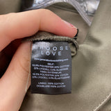 GENERATION LOVE new york WOMEN'S ROMPER olive green gold 6