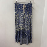 LOVE STITCH WOMEN'S SKIRT cream blue M