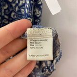 LOVE STITCH WOMEN'S SKIRT cream blue M