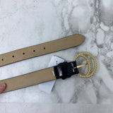 WOMEN'S BELT black gold L
