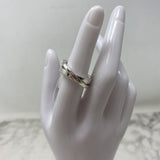 PANDORA WOMEN'S RING silver clear 7.5