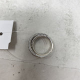 PANDORA WOMEN'S RING silver clear 7.5