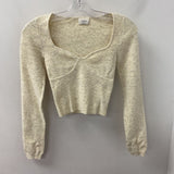WILFRED WOMEN'S SWEATER cream grey XS