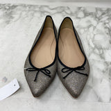 J CREW WOMEN'S FLATS silver gold black 7