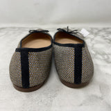 J CREW WOMEN'S FLATS silver gold black 7