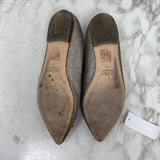 J CREW WOMEN'S FLATS silver gold black 7