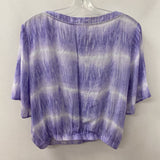 BELLA DAHL WOMEN'S BLOUSE/SHIRT purple white M