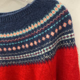 GAP WOMEN'S SWEATER red navy M