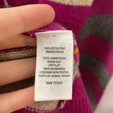 TELLURIDE WOMEN'S SWEATER pink yellow charcoal M