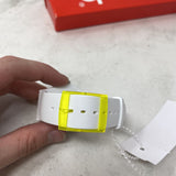 swatch WOMEN'S WATCH white yellow