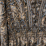 MAX STUDIO WOMEN'S DRESS black blue pink paisley S