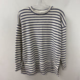 AERIE WOMEN'S TOP white navy stripe XS