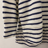 AERIE WOMEN'S TOP white navy stripe XS