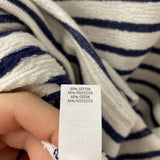AERIE WOMEN'S TOP white navy stripe XS