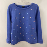 TALBOTS WOMEN'S TOP blue multi-colour-dots S