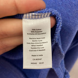 TALBOTS WOMEN'S TOP blue multi-colour-dots S