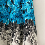 LAURA WOMEN'S DRESS black turquoise 12