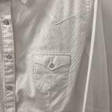 PANHANDLE WOMEN'S BLOUSE/SHIRT white patterned L