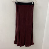 BELLA DAHL WOMEN'S SKIRT burgundy S