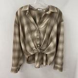 LITTLE MOON WOMEN'S BLOUSE/SHIRT beige taupe S
