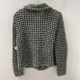 SANDWICH WOMEN'S CARDIGAN grey white teal L