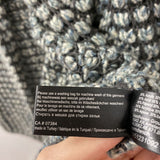 SANDWICH WOMEN'S CARDIGAN grey white teal L