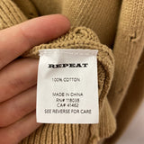 REPEAT WOMEN'S CARDIGAN camel L/42