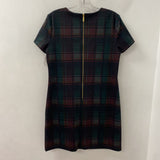CALVIN KLEIN WOMEN'S DRESS green black red plaid 10