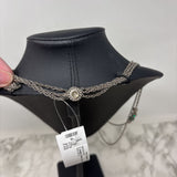 WOMEN'S NECKLACE metal, emerald