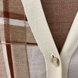 BABATON WOMEN'S CARDIGAN cream beige brown XS